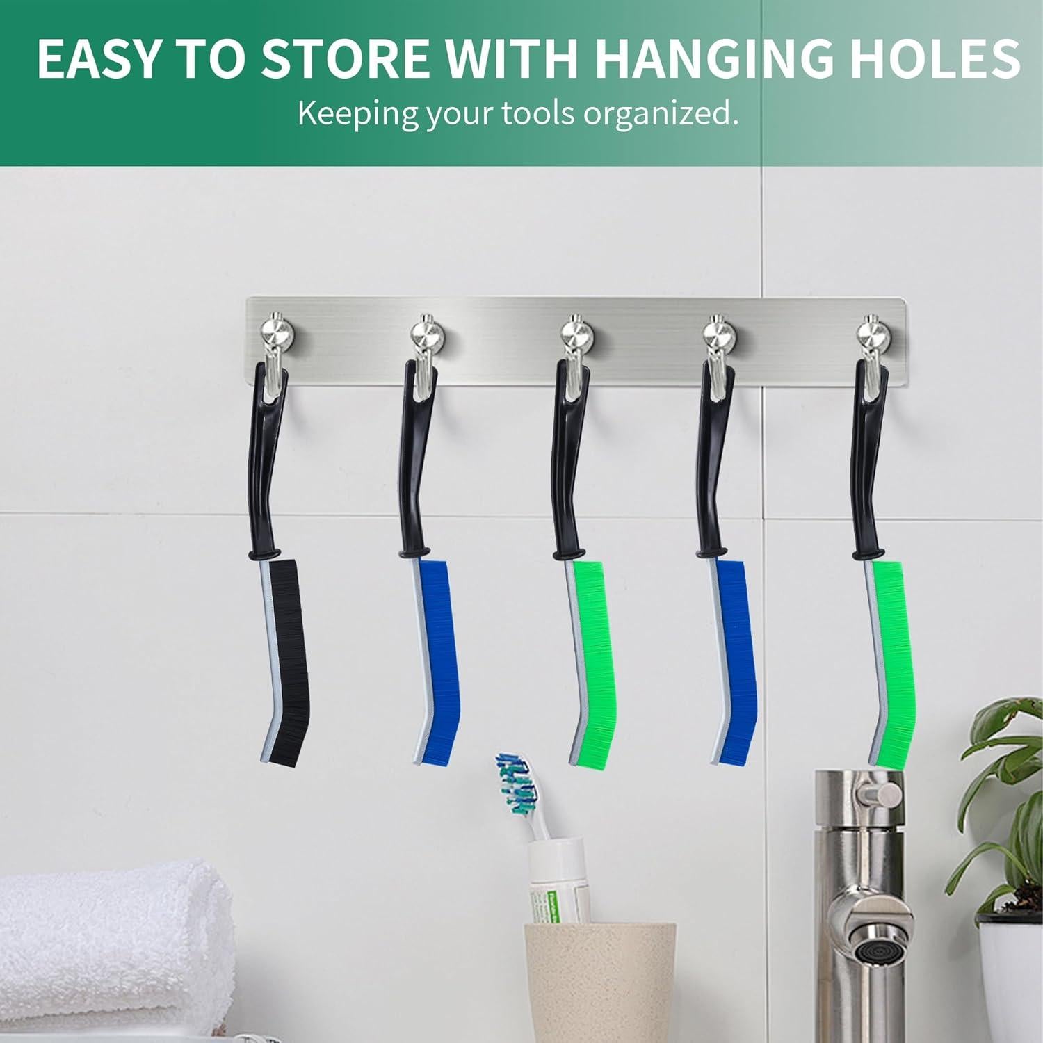 Paquete de 6 cepillos de limpieza de rincones Prelady - Cerdas duras