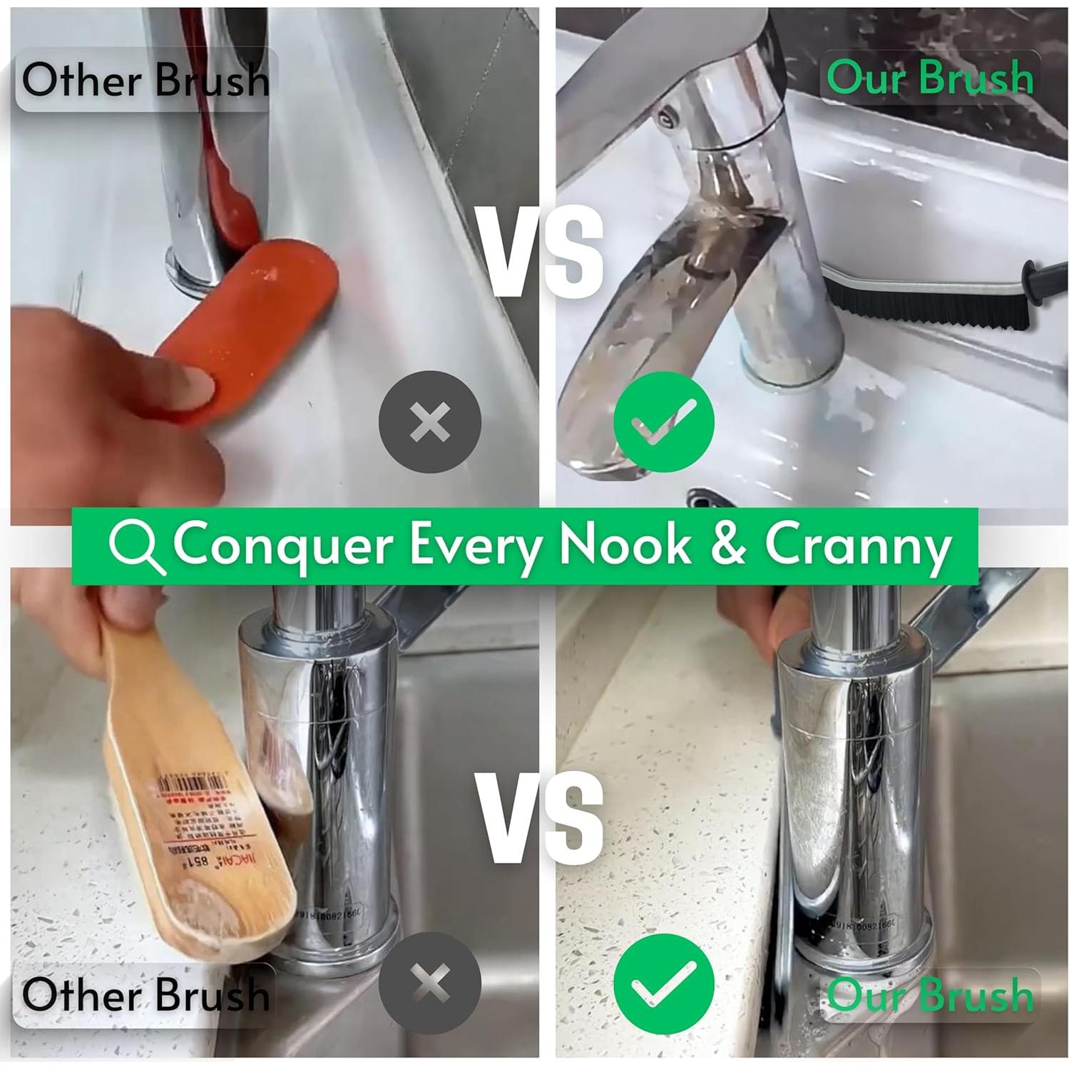 Cepillos de limpieza de rincones JOHN ELIA - 3 unidades