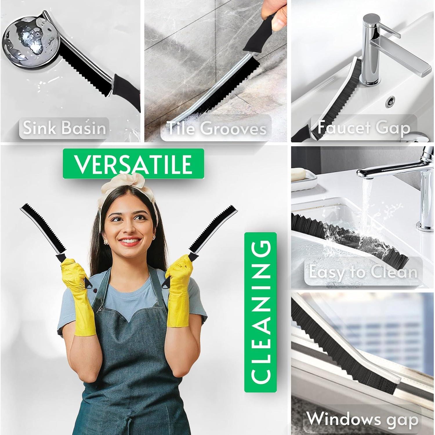 Cepillos de limpieza de rincones JOHN ELIA - 3 unidades