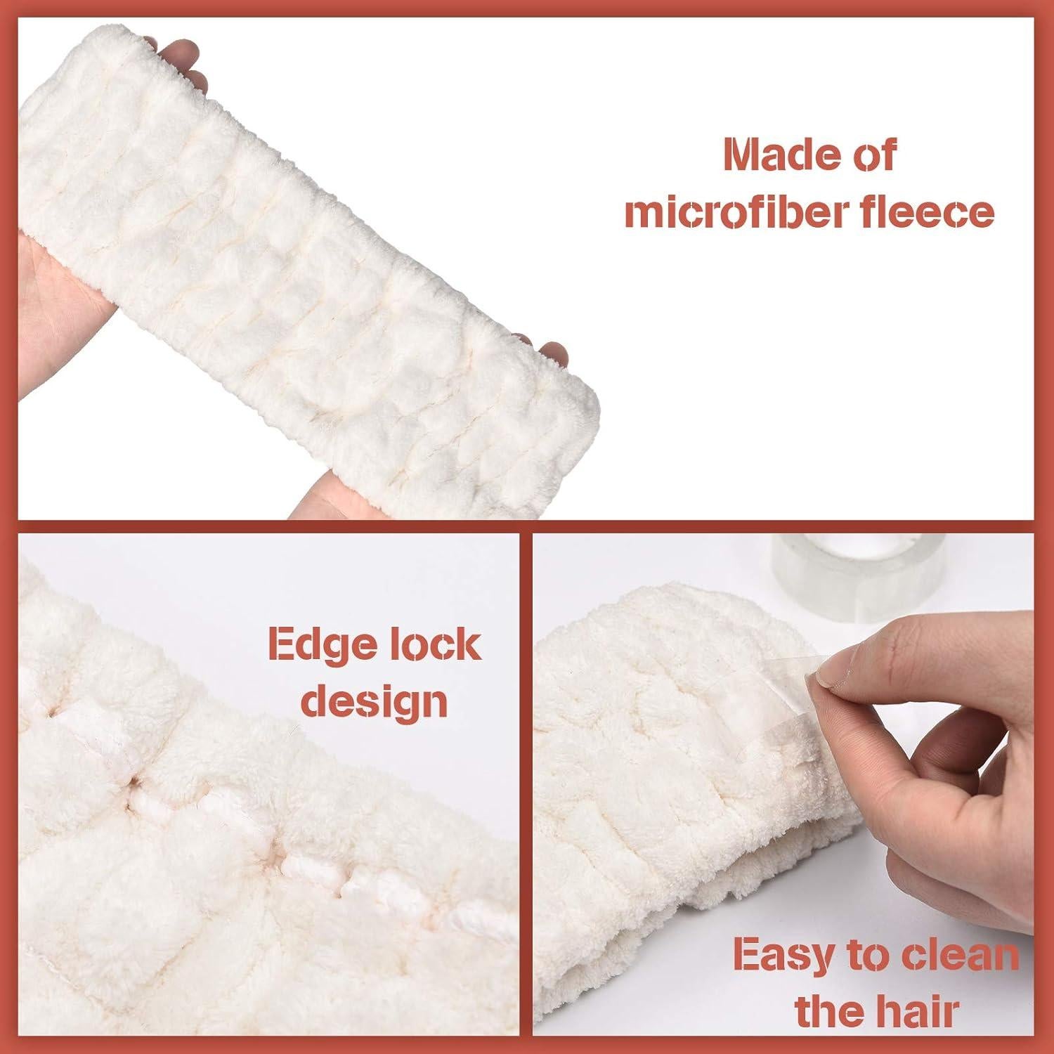 Banda de Cabeza Spa Chuangdi 3 Piezas Microfibra Suave