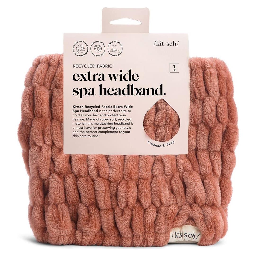 Diadema de Spa Kitsch Rosa Polvoriento - Extra Ancha y Antideslizante