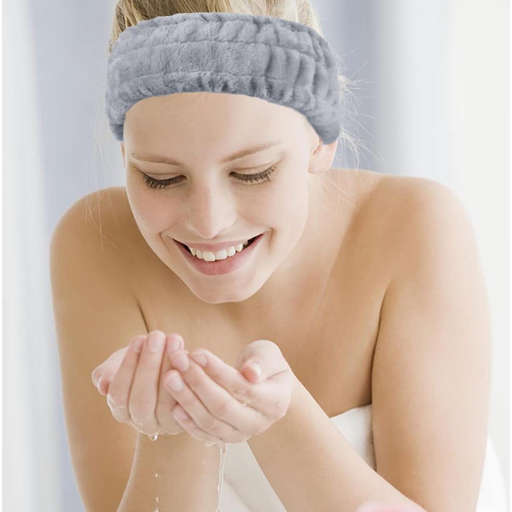 Diademas de Microfibra LAPOHI 3 Piezas para Cuidado Facial