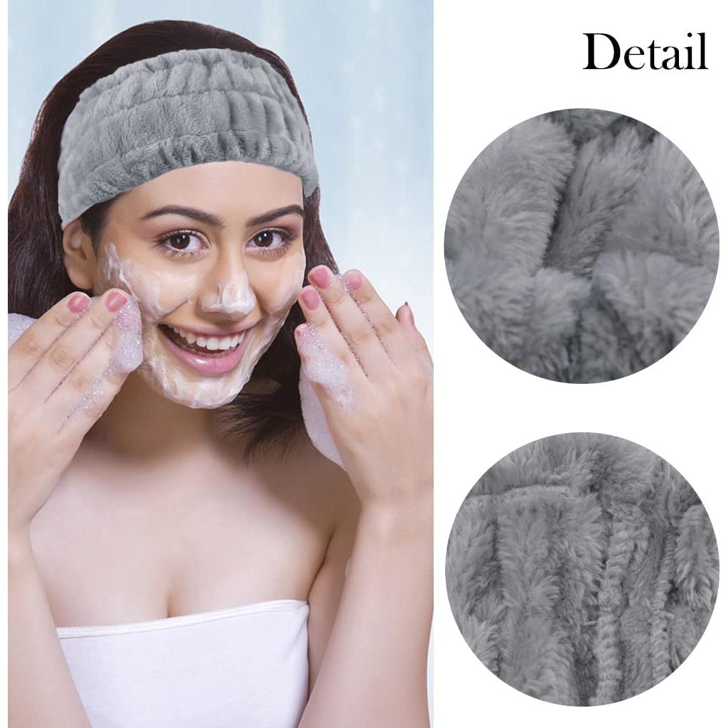 Diademas de Microfibra LAPOHI 3 Piezas para Cuidado Facial