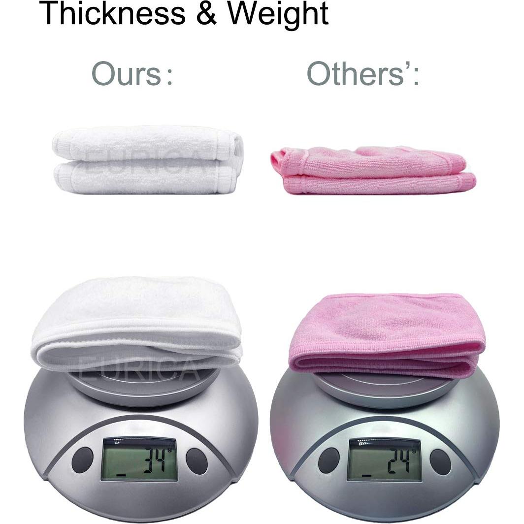 Banda para la cabeza EUICAE ajustable blanca para spa y deporte