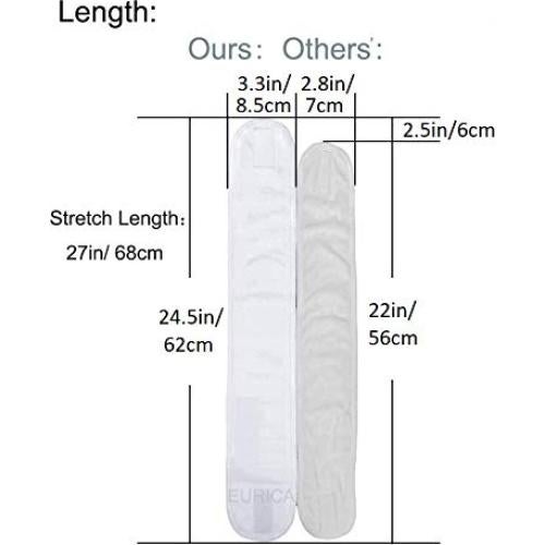 Banda para la cabeza EUICAE ajustable blanca para spa y deporte