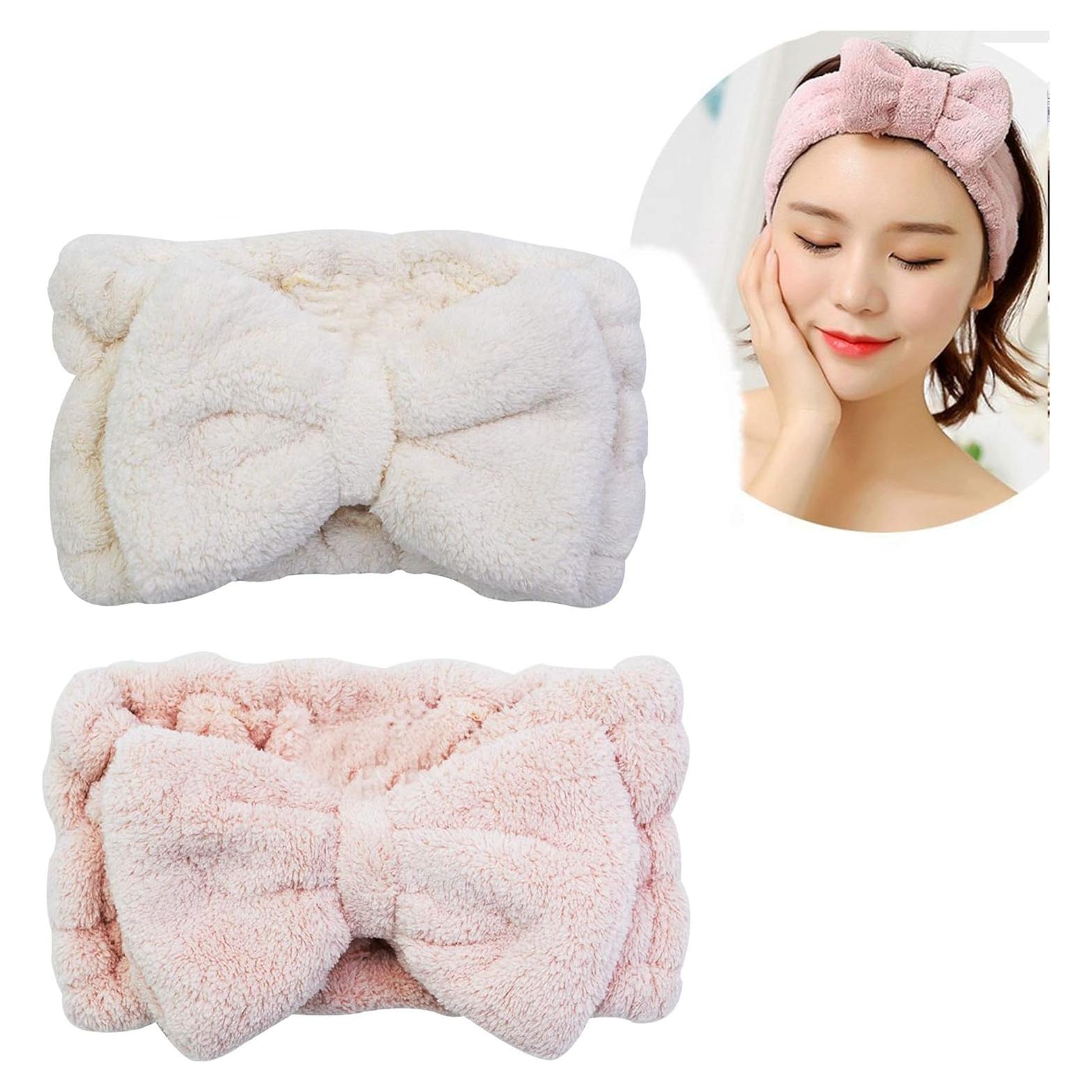 Diademas de Microfibra Chloven 2 Pack con Lazo Ajustable