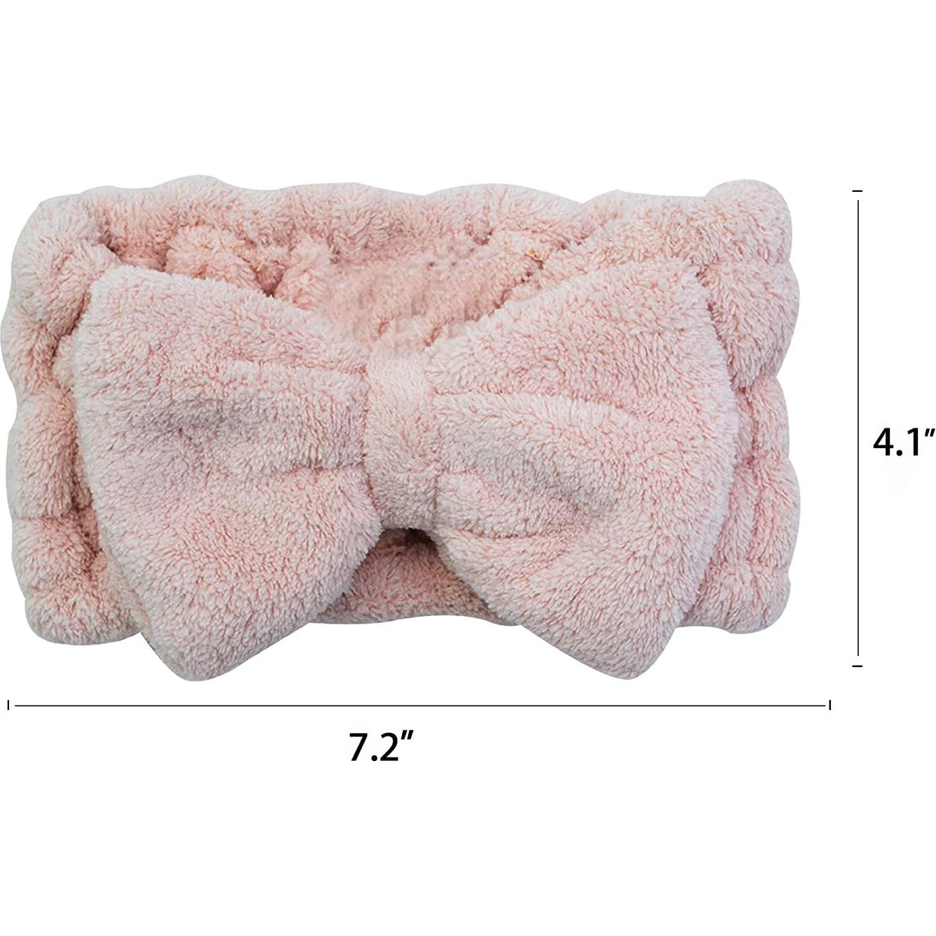 Diademas de Microfibra Chloven 2 Pack con Lazo Ajustable