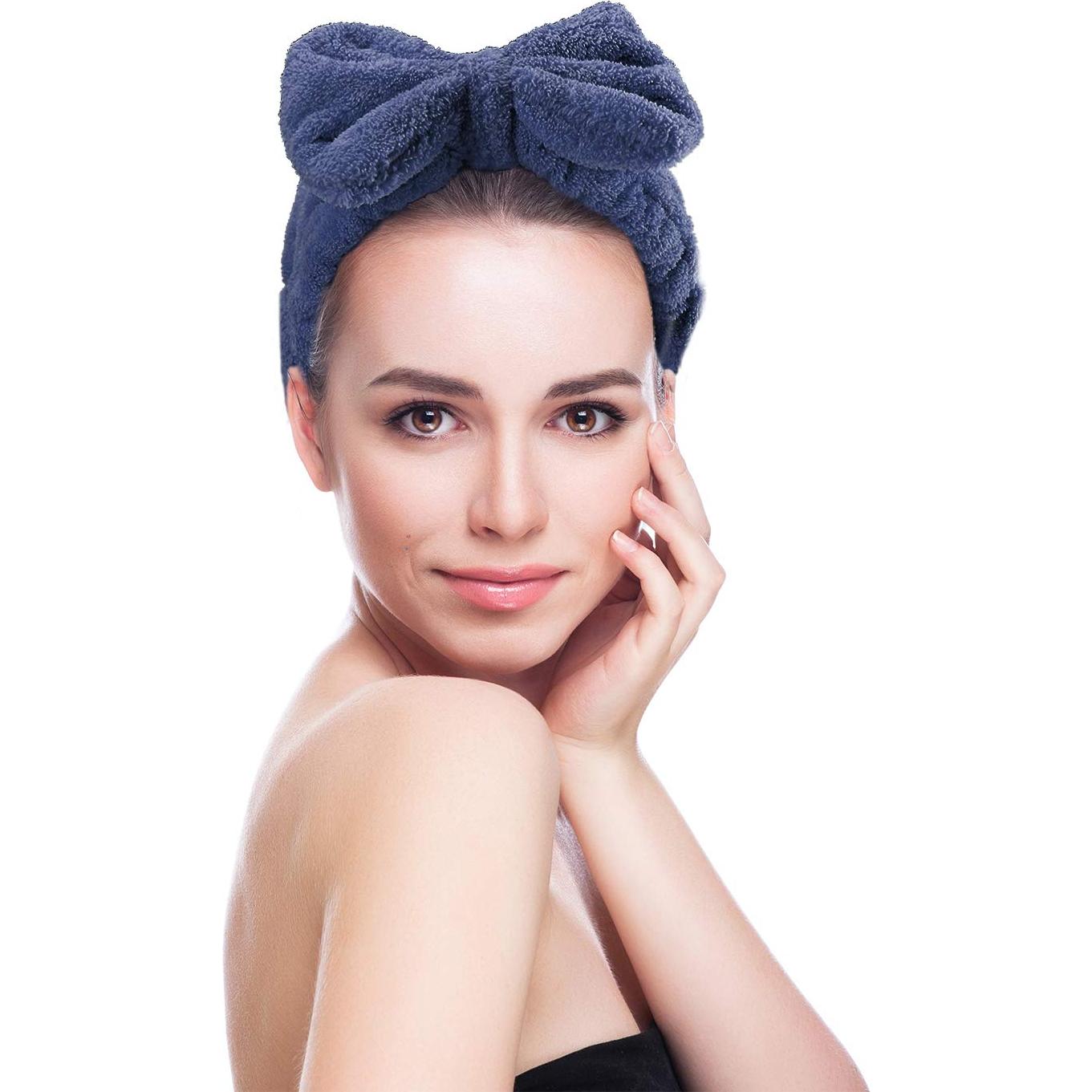 Paquete de 4 Diademas de Microfibra Senkary para Maquillaje