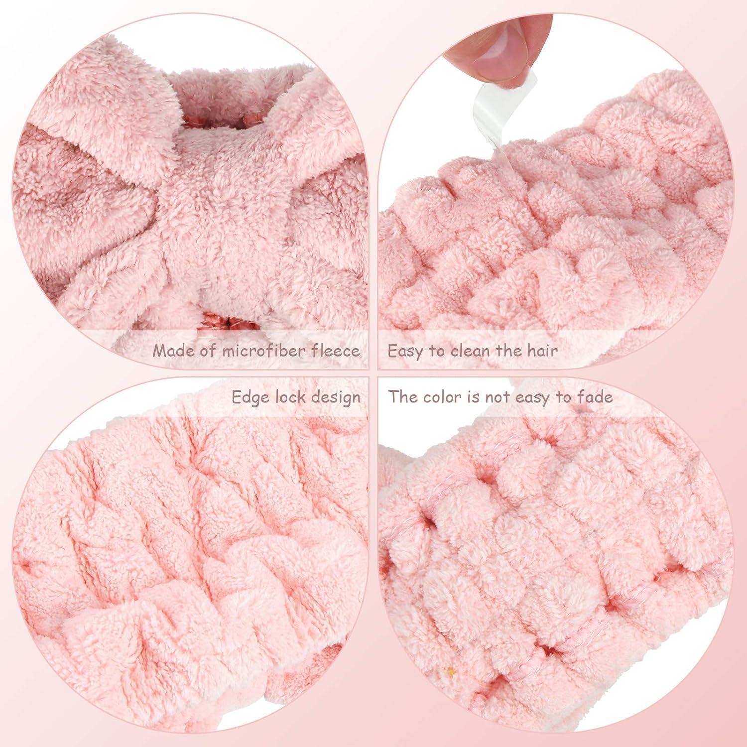 3 Diademas de Microfibra Hicarer con Lazo para Maquillaje