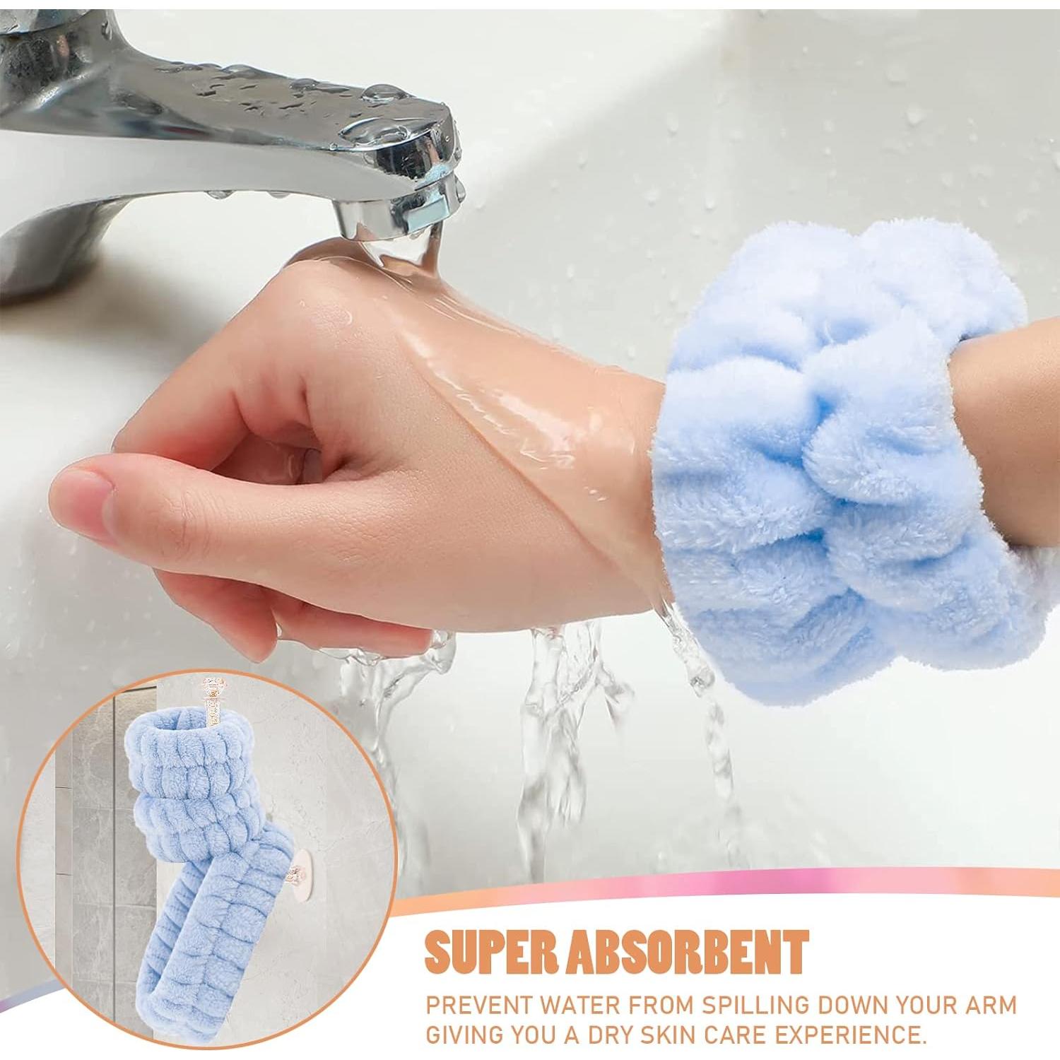 Juego de diadema y pulseras CERETIA para lavar la cara