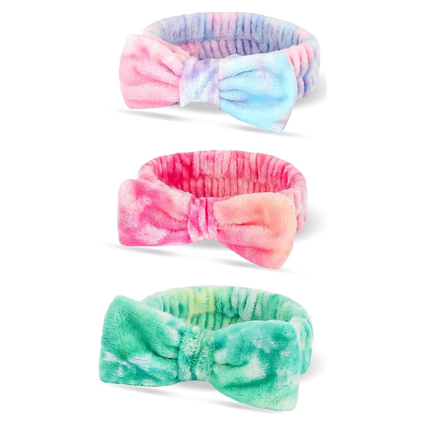 Banda de Cabeza Spa WSYUB - Paquete de 3 Microfibra Talla Única