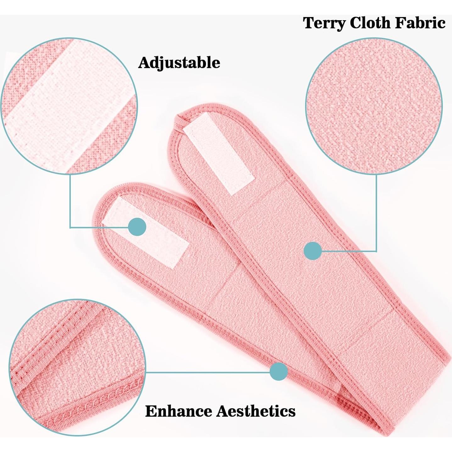 Diadema Facial de Spa YYZ - 3PCS Microfibra Ajustable