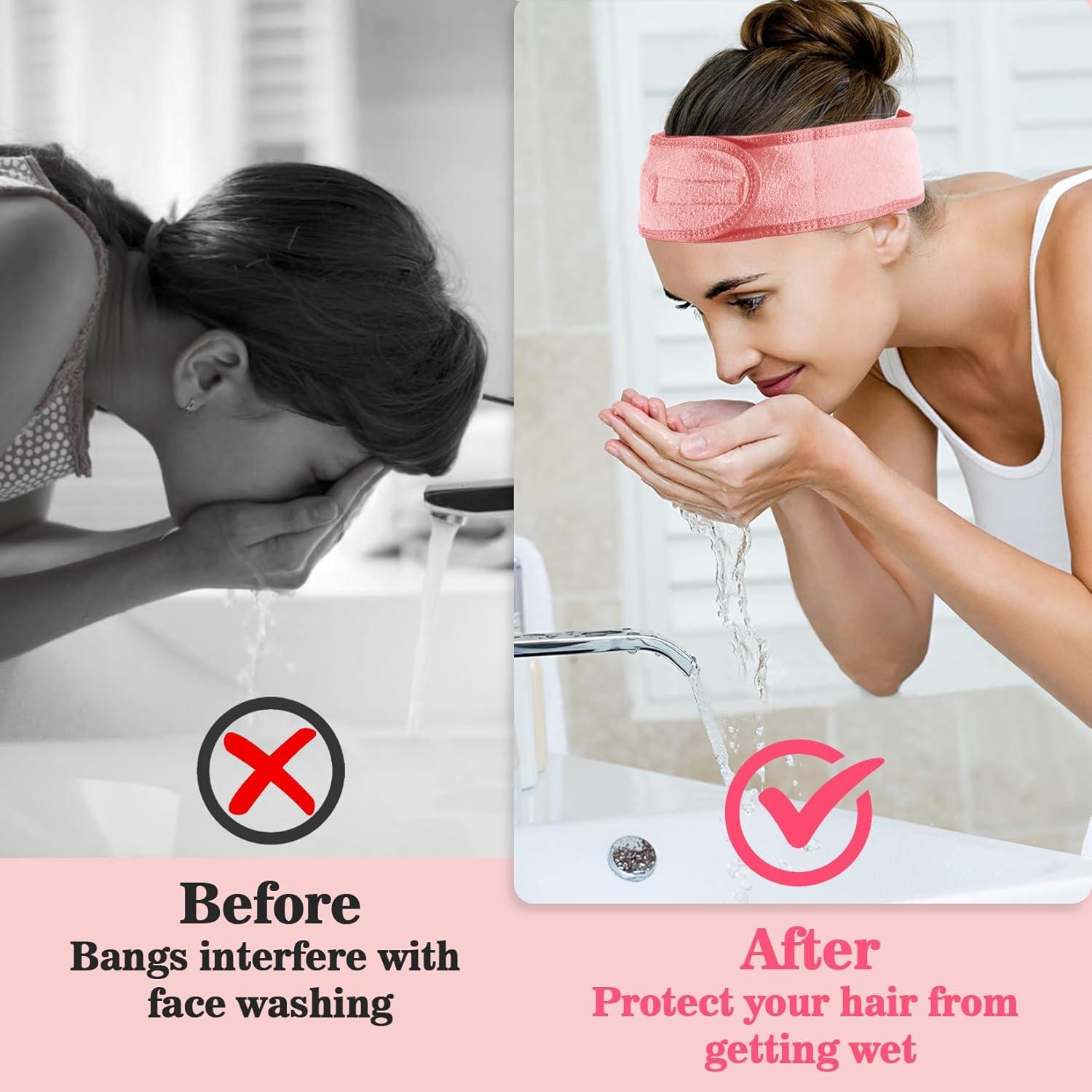 Diadema Facial de Spa YYZ - 3PCS Microfibra Ajustable