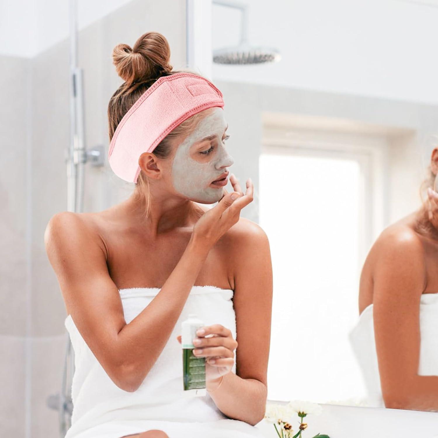 Diadema Facial de Spa YYZ - 3PCS Microfibra Ajustable