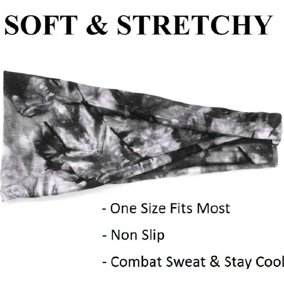Cintas para la cabeza Huachi para mujeres - 6 unidades, elásticas y absorbentes