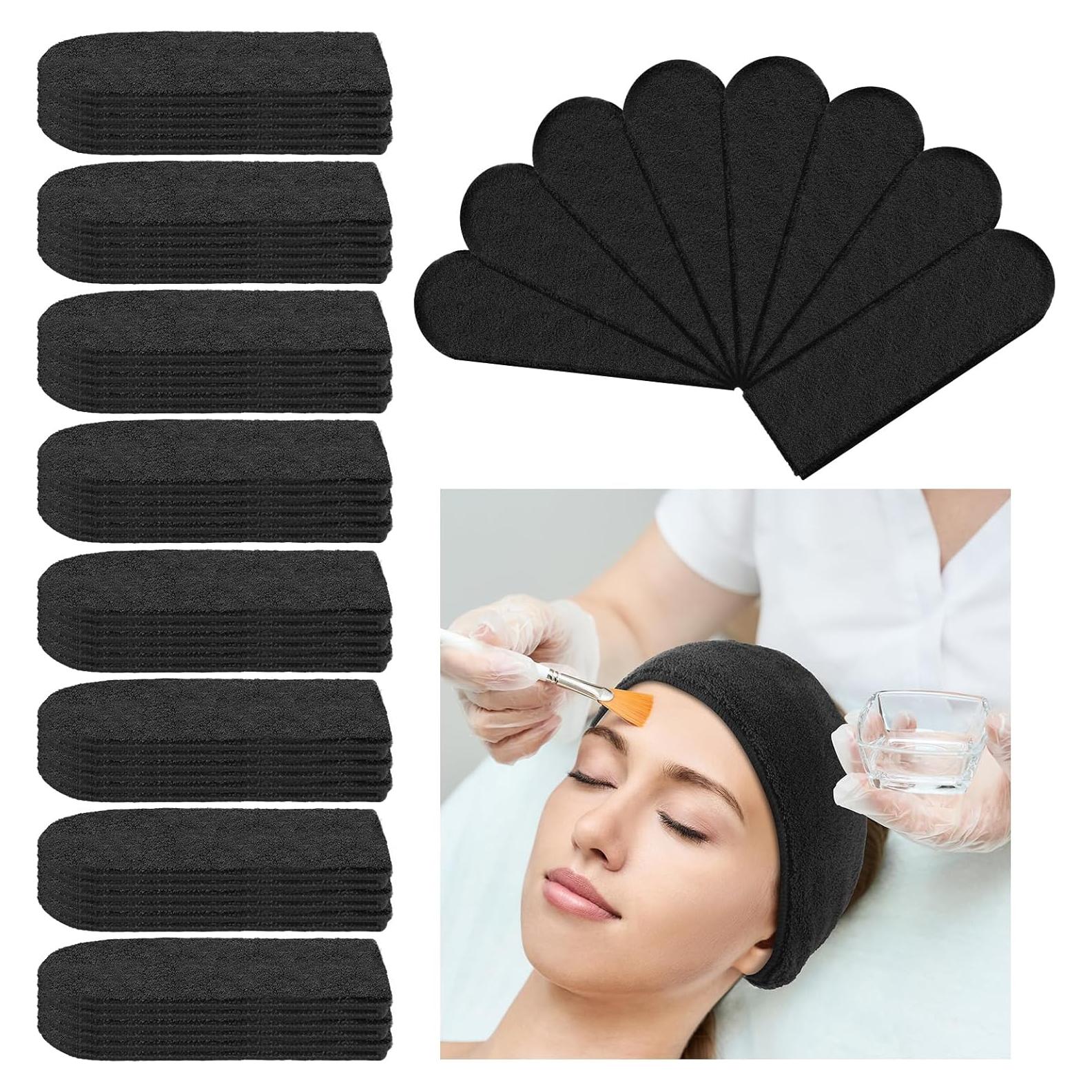 Toallas de Microfibra Preboun 24 Pcs - Diademas Absorbentes Negras