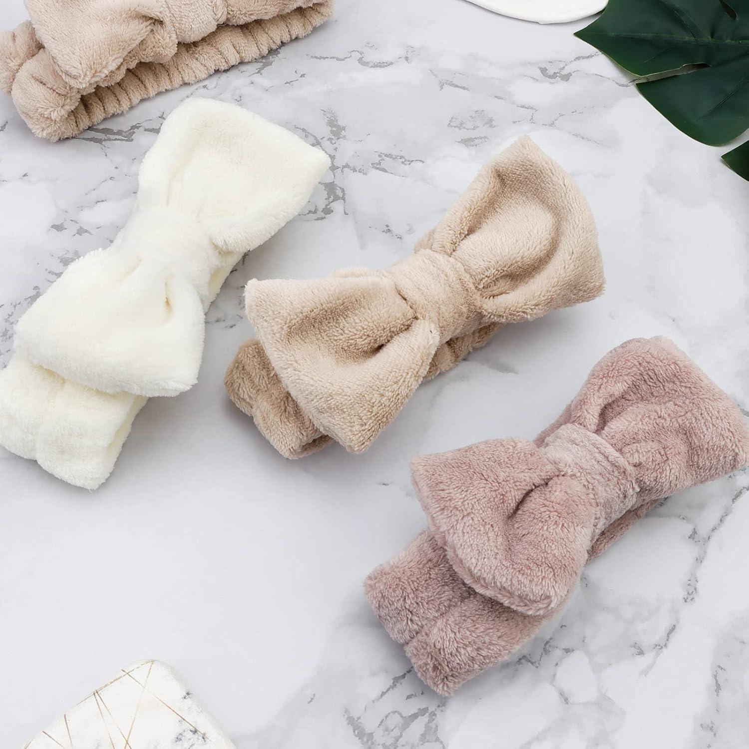 Diademas de Microfibra WHAVEL 6 Piezas para Spa y Maquillaje