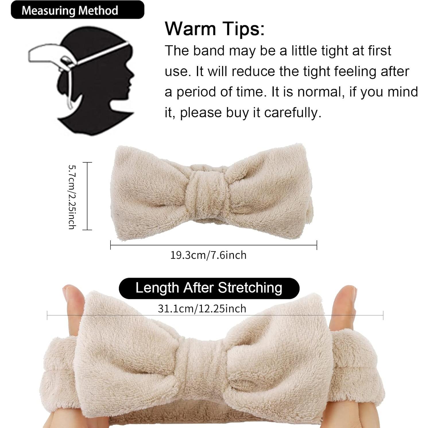 Diademas de Microfibra WHAVEL 6 Piezas para Spa y Maquillaje