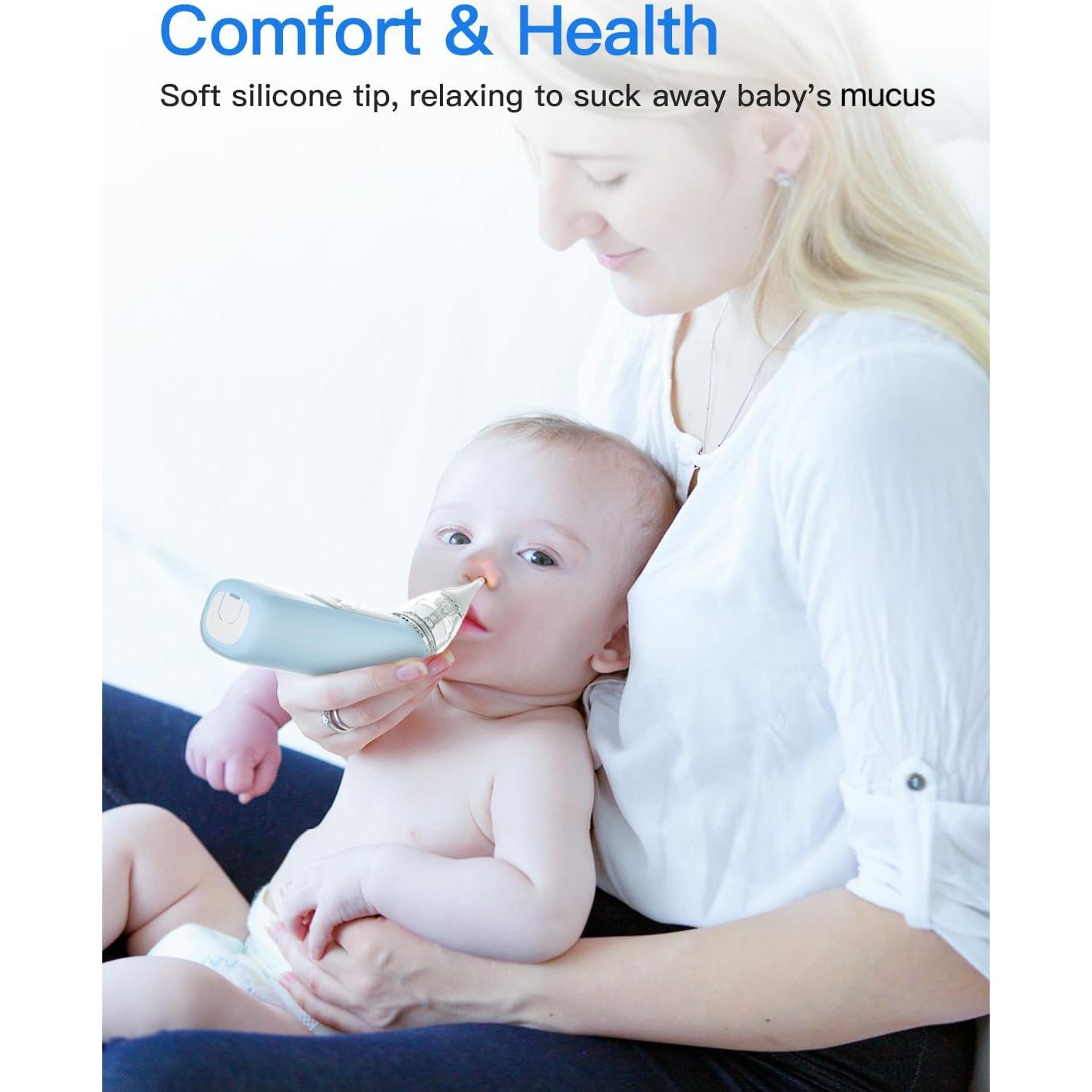 Aspirador Nasal Eléctrico para Bebés X-Bosak BC026 con 5 Niveles