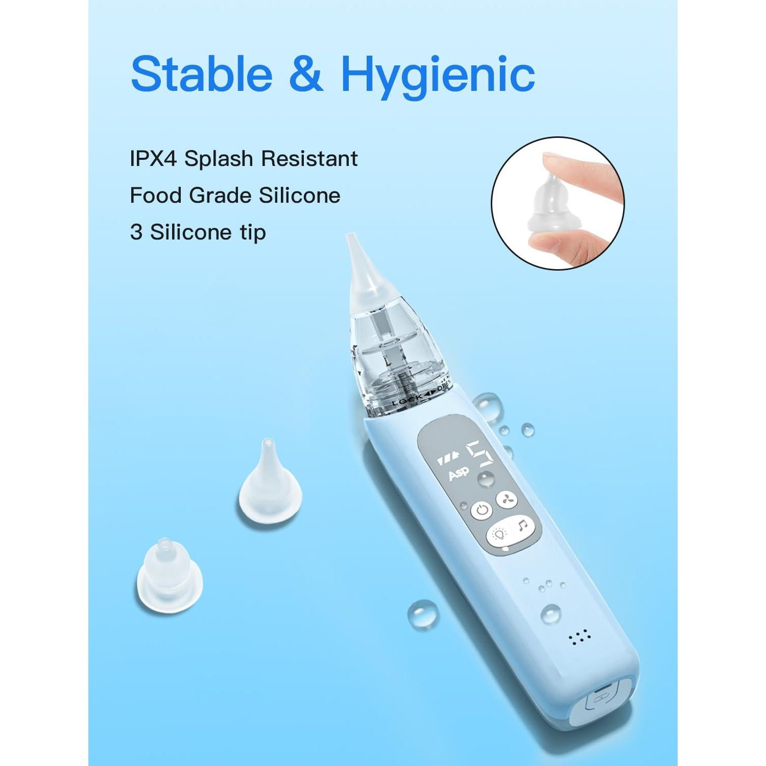 Aspirador Nasal Eléctrico para Bebés X-Bosak BC026 con 5 Niveles