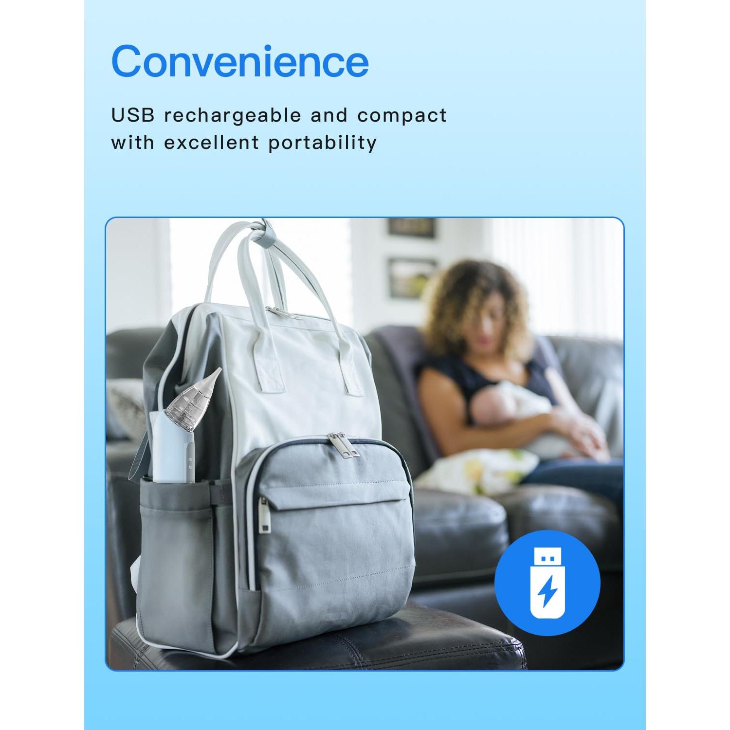 Aspirador Nasal Eléctrico para Bebés X-Bosak BC026 con 5 Niveles