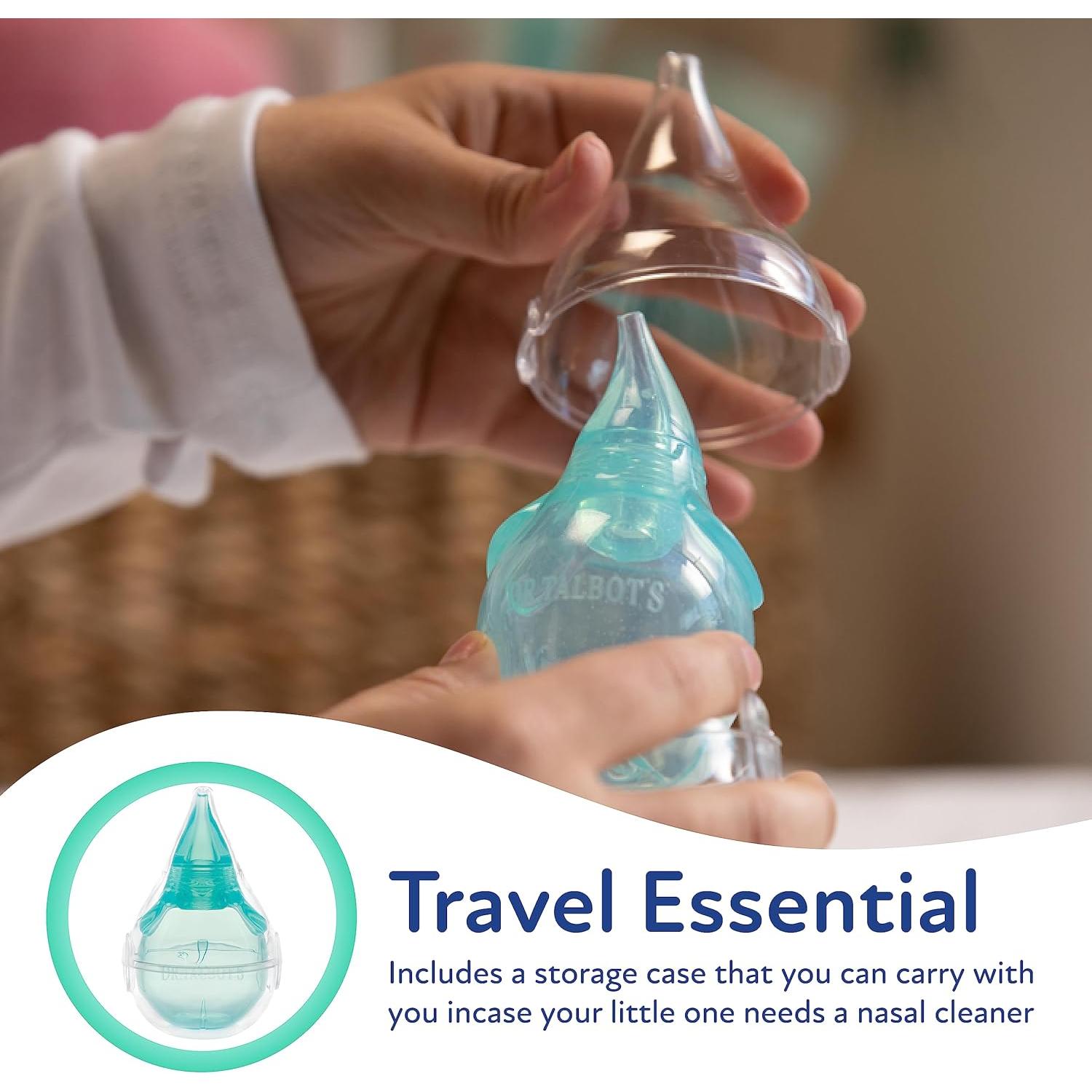 Aspirador Nasal Dr. Talbot para Bebés - Silicona - Elefante Azul