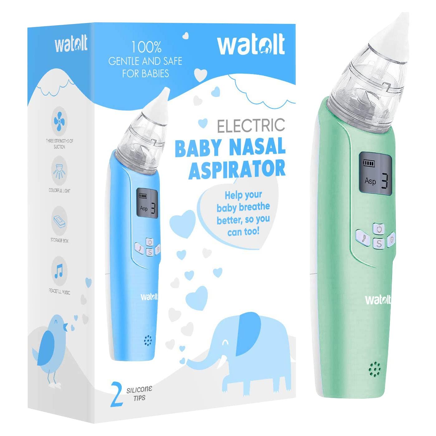 Aspirador Nasal Eléctrico para Bebés Watolt - Portátil y Reutilizable