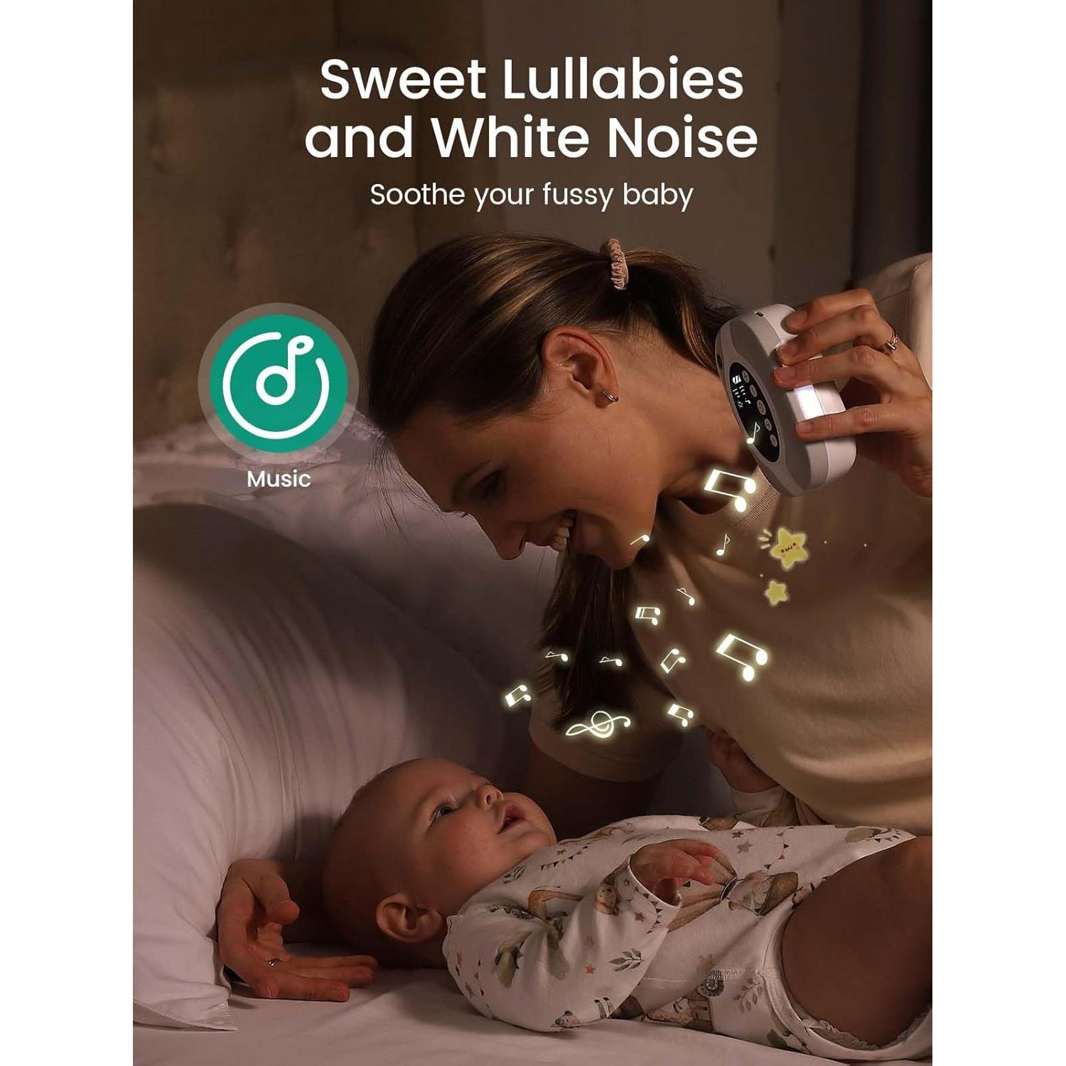 Aspirador Nasal Eléctrico GROWNSY para Bebé con Luz y Música