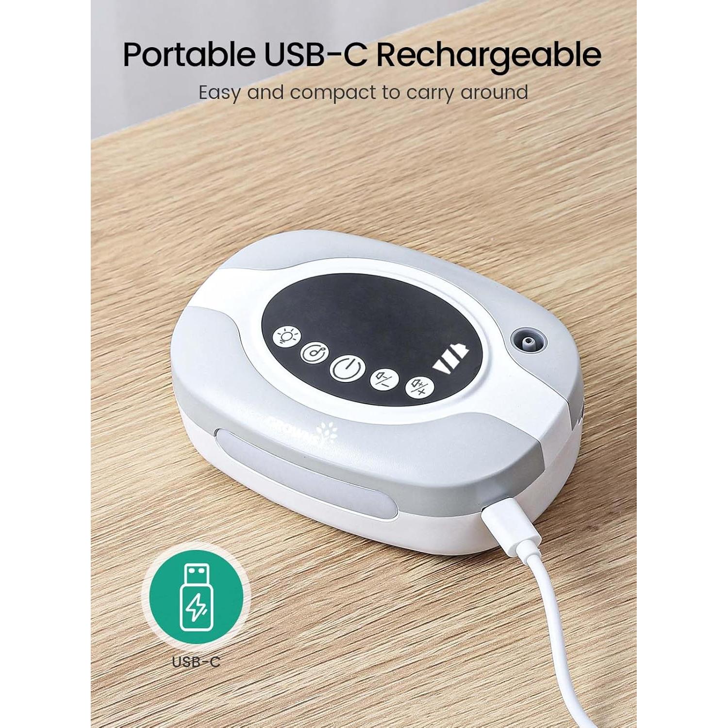 Aspirador Nasal Eléctrico GROWNSY para Bebé con Luz y Música