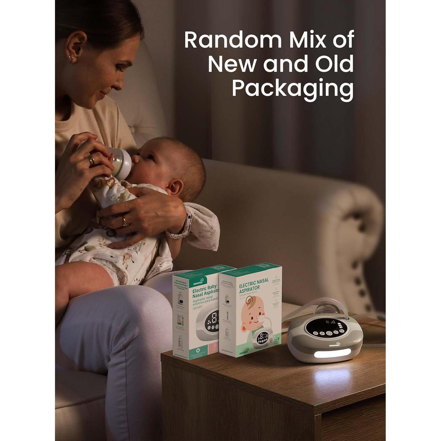Aspirador Nasal Eléctrico GROWNSY para Bebé con Luz y Música