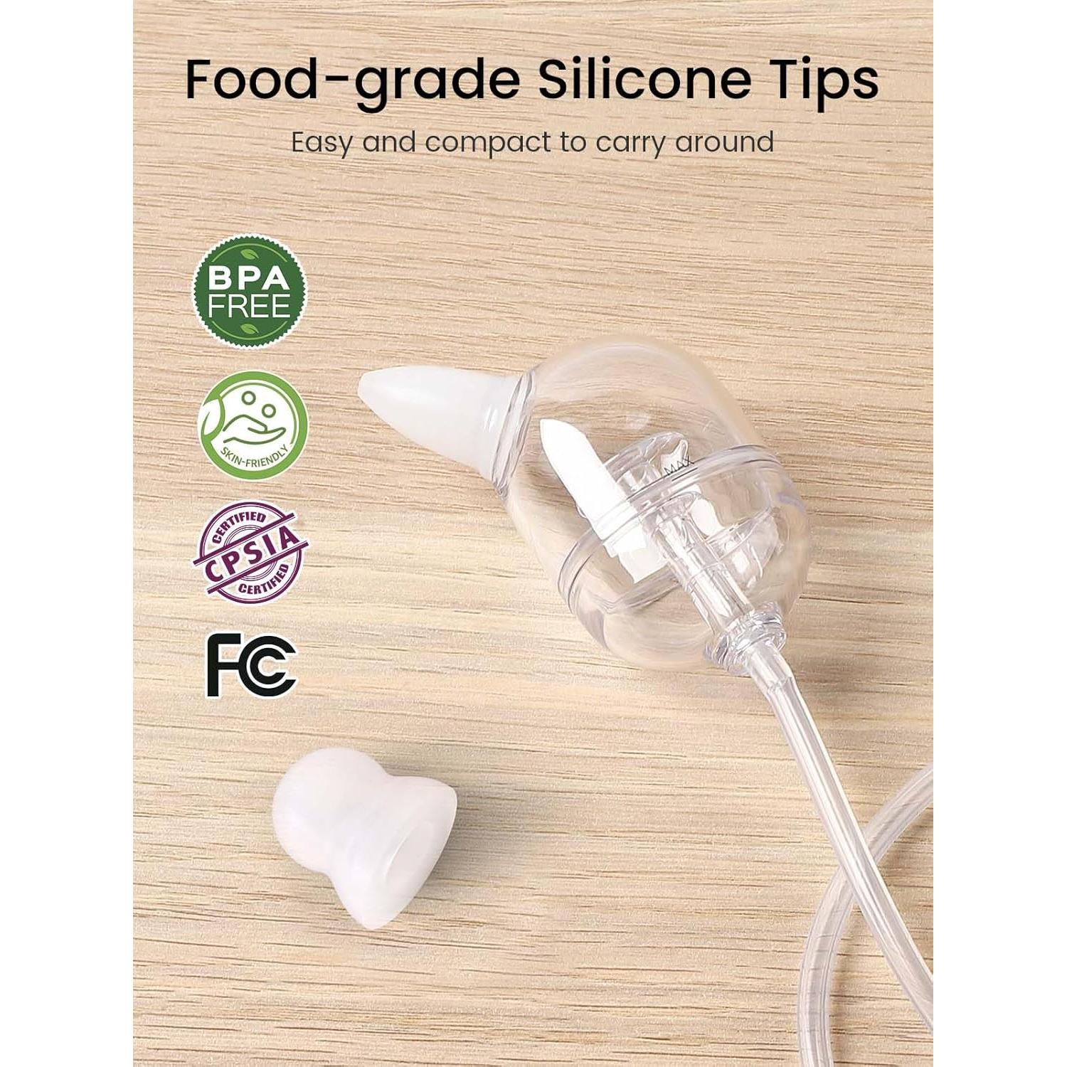 Aspirador Nasal Eléctrico GROWNSY para Bebé con Luz y Música