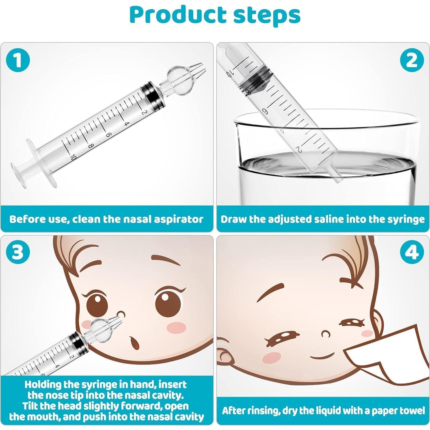 Aspirador Nasal Profesional Nachar para Bebés - Lavado Rápido