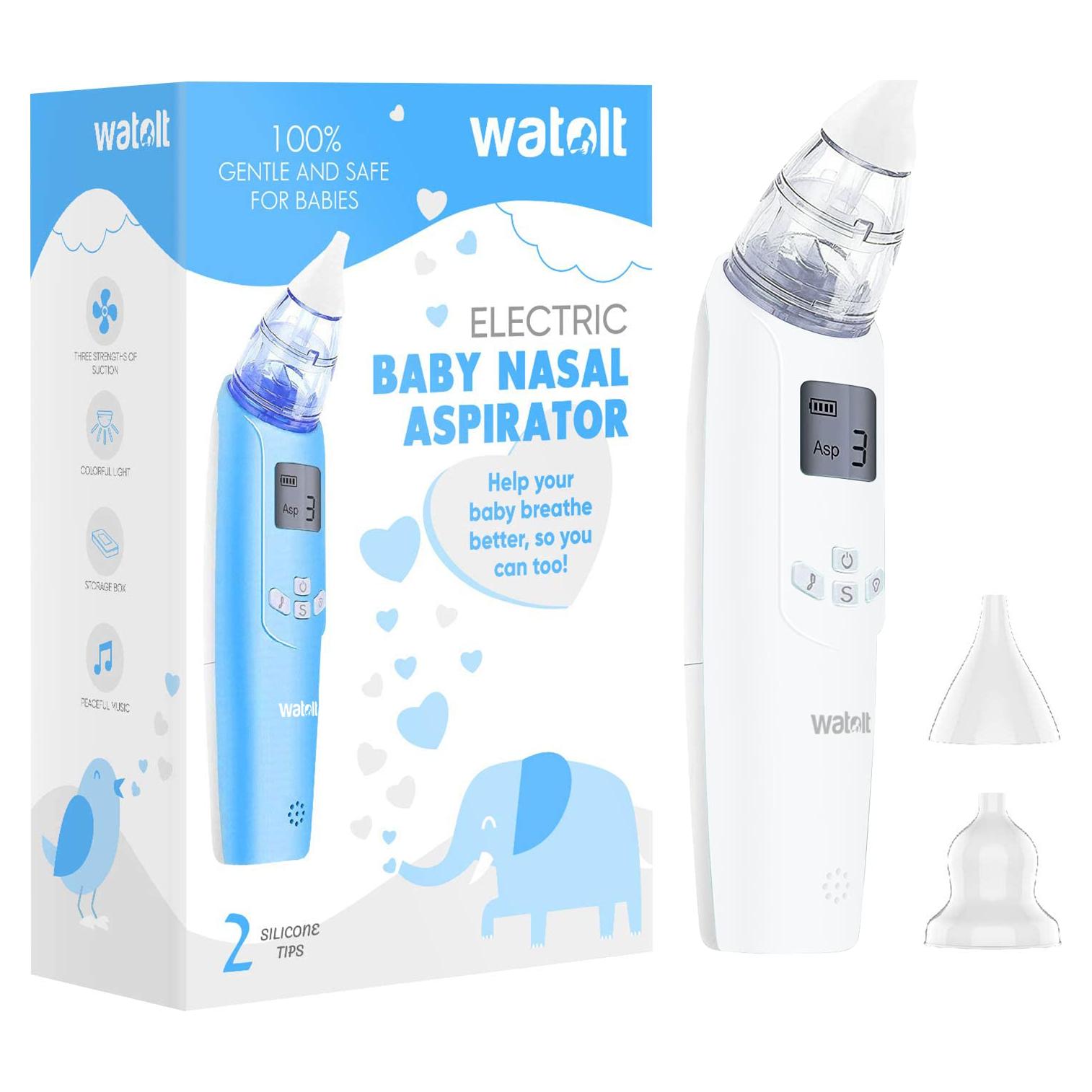 Aspirador Nasal Eléctrico para Bebés Watolt - Portátil y Reutilizable