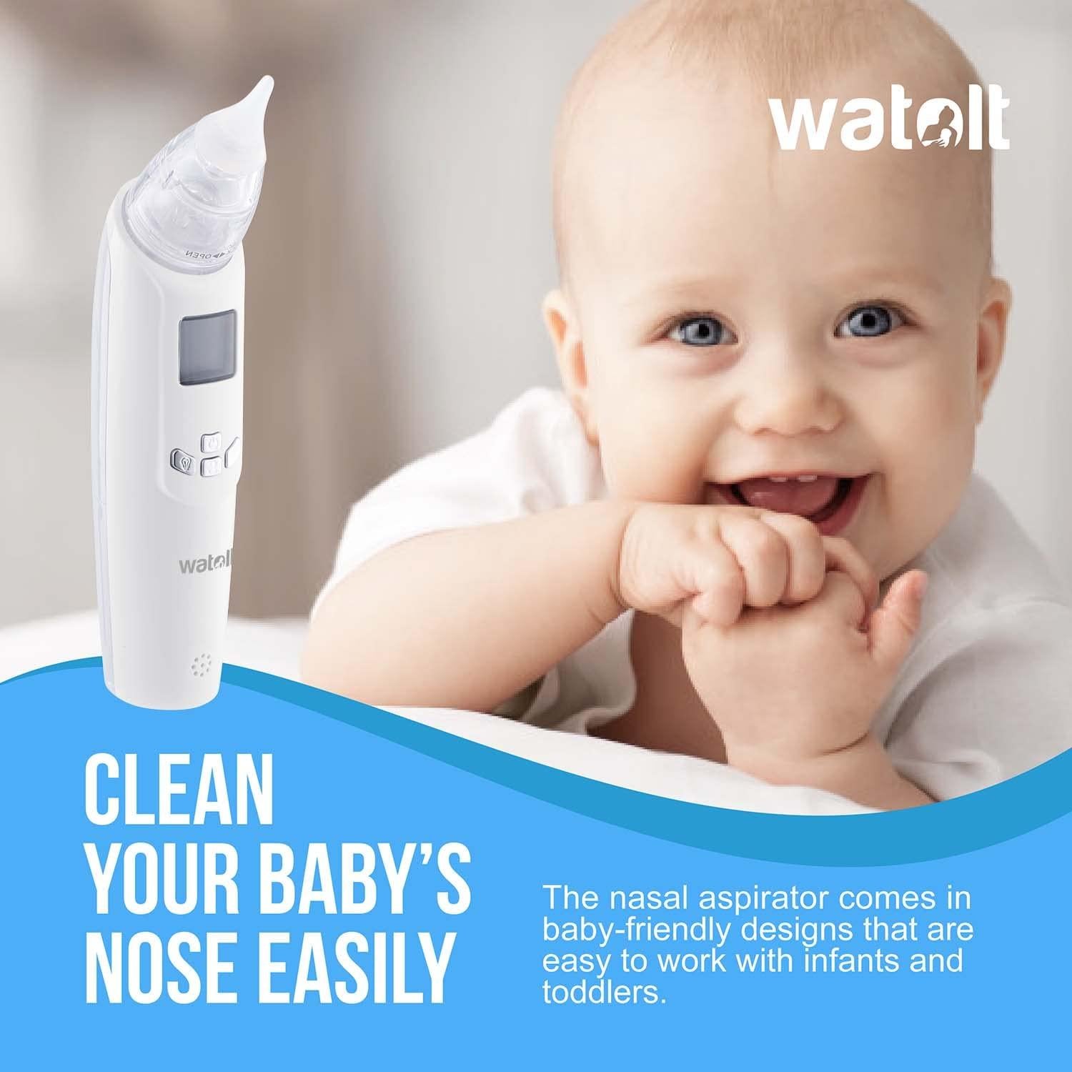 Aspirador Nasal Eléctrico para Bebés Watolt - Portátil y Reutilizable