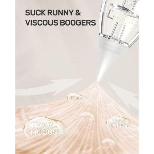 Aspirador Nasal Eléctrico HEYVALUE para Bebé con 3 Puntas