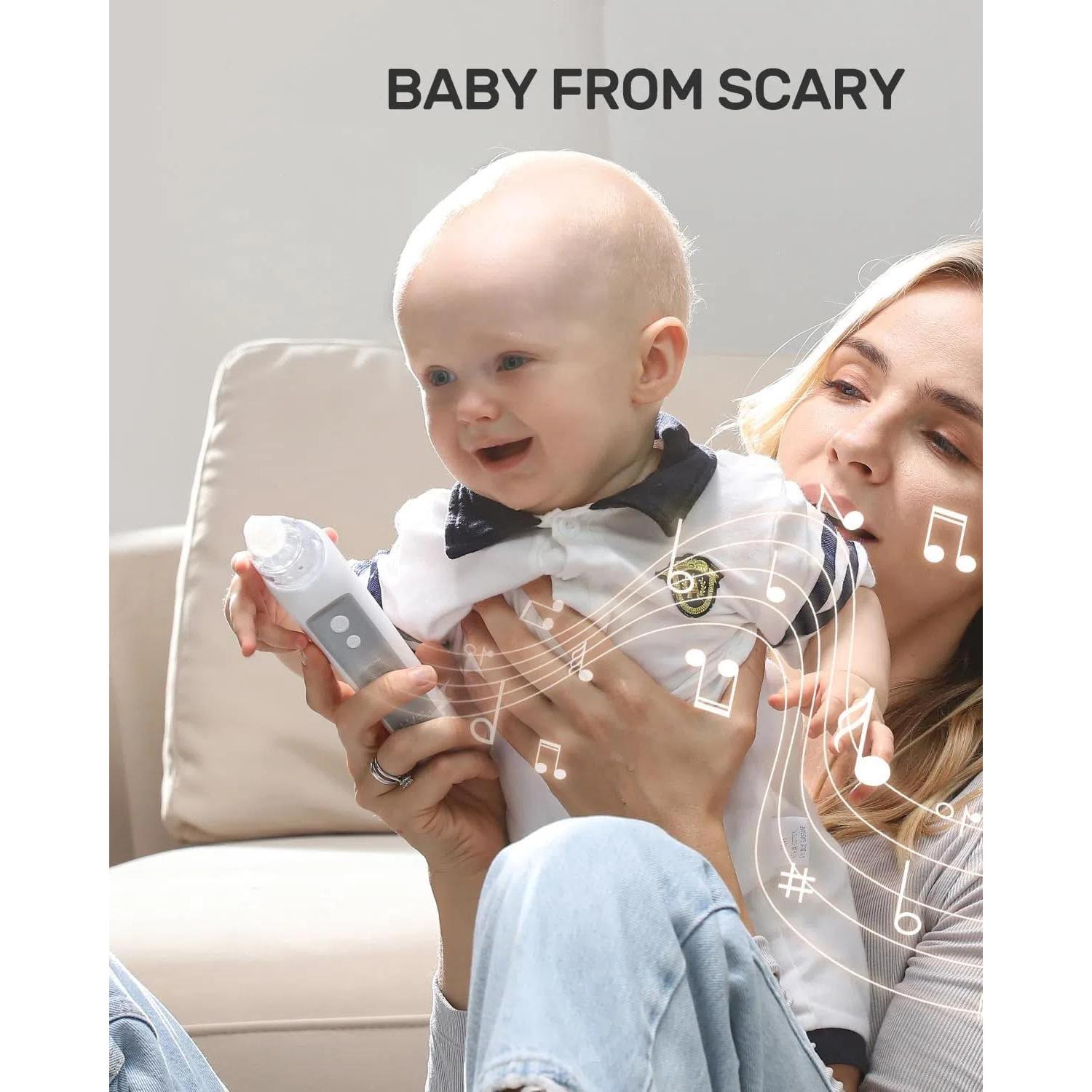 Aspirador Nasal Eléctrico HEYVALUE para Bebé con 3 Puntas