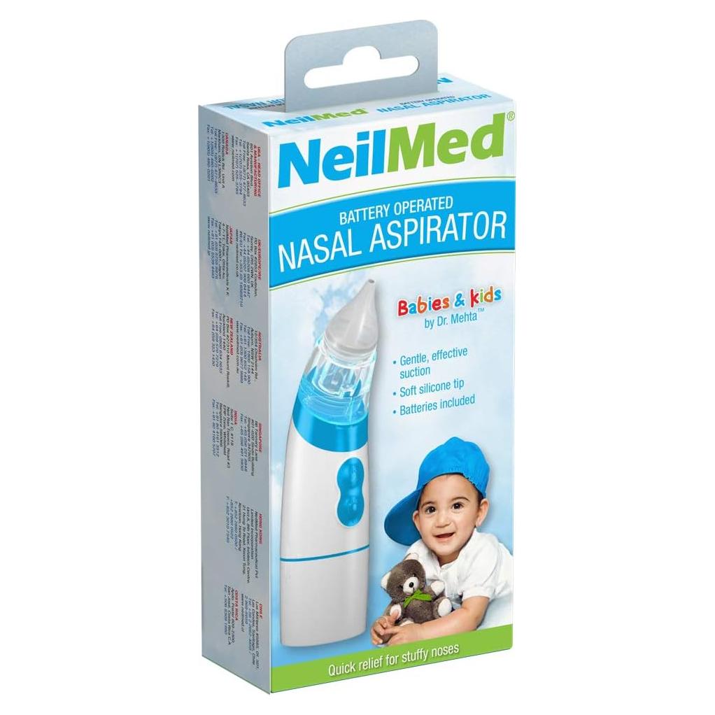 Aspirador nasal eléctrico NeilMed NAB-4R para bebés