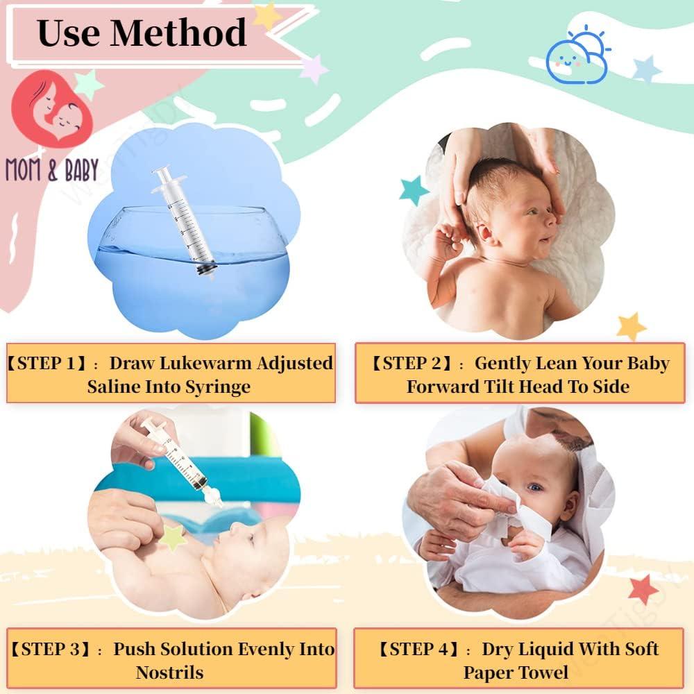 Irrigador Nasal para Bebé WenTigDY 10ml Portátil Higiene Nasal