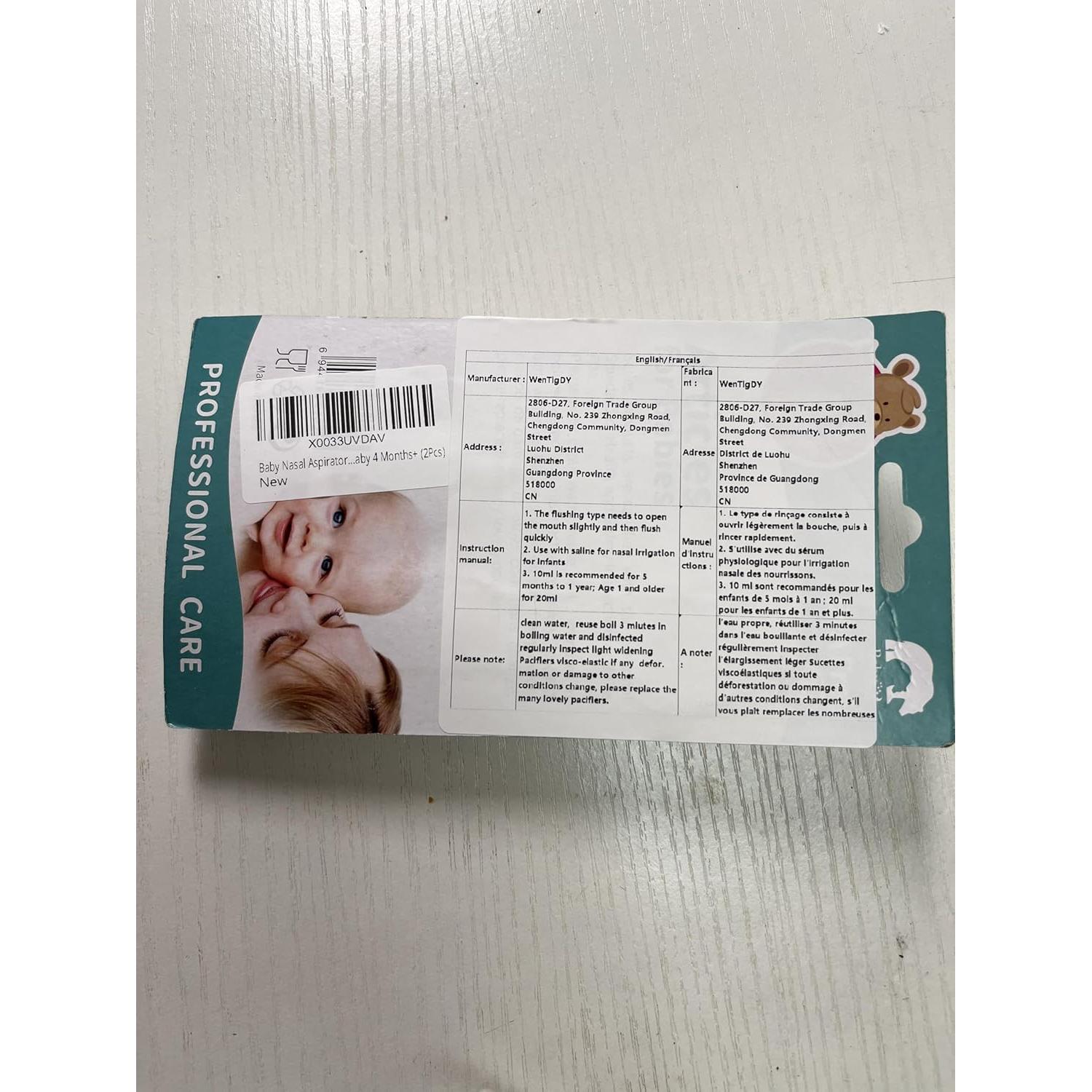 Irrigador Nasal para Bebé WenTigDY 10ml Portátil Higiene Nasal