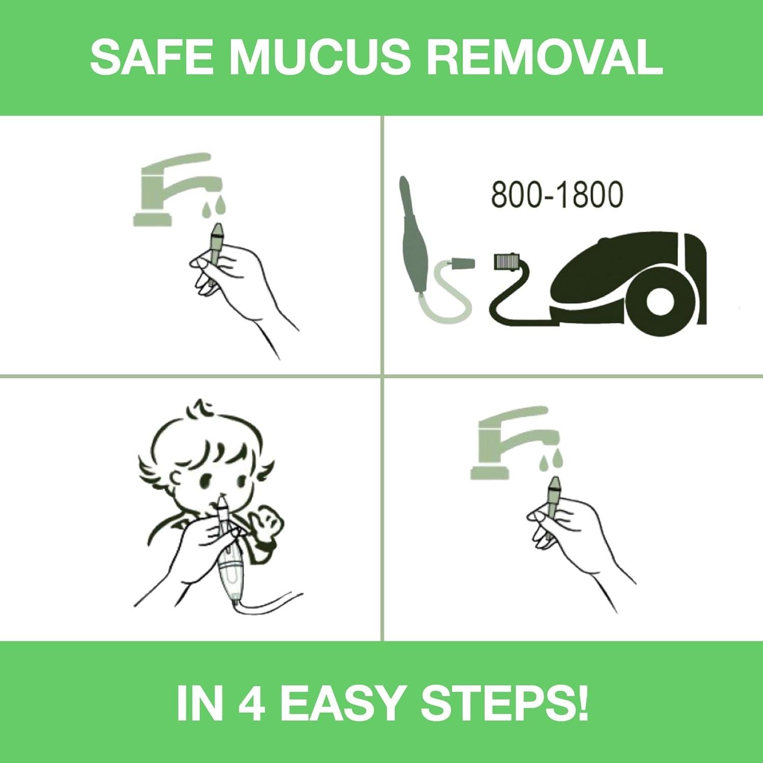 Aspirador Nasal BABY-VAC para Bebés - Succión Eficiente y Segura