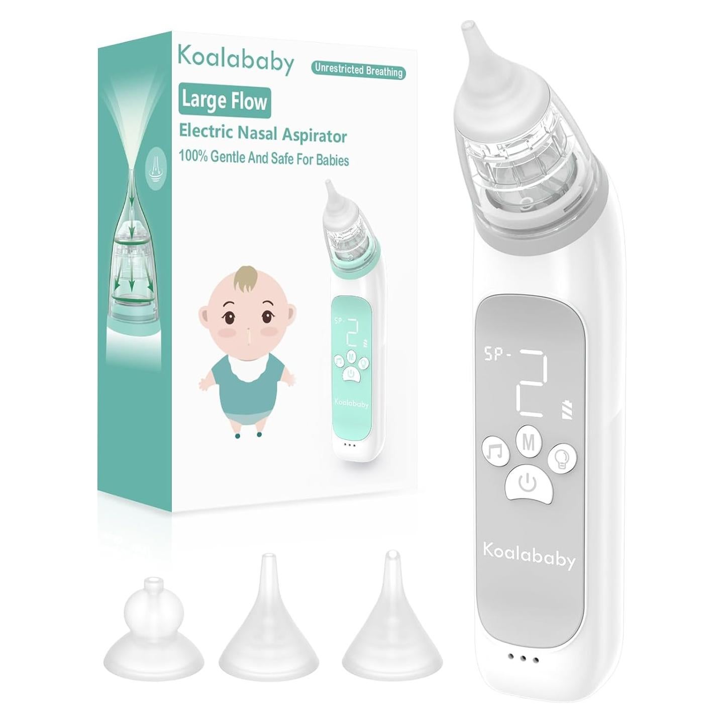 Aspirador Nasal Eléctrico Koalababy KA1006 con 3 Niveles