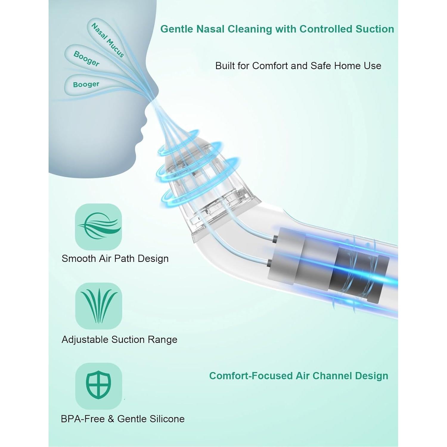 Aspirador Nasal Eléctrico Koalababy KA1006 con 3 Niveles