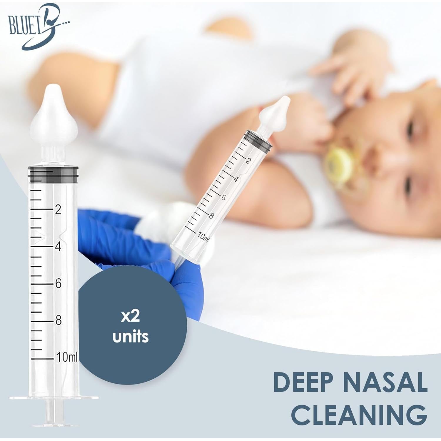 Jeringa Nasal para Bebés BLUET B 10 ml - Paquete de 2