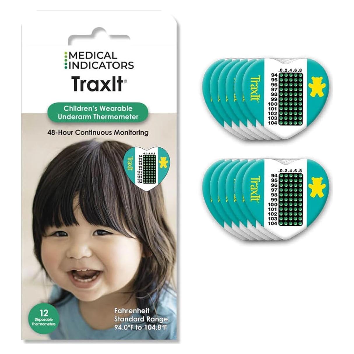 Termómetro Axilar Inteligente TraxIt para Niños - 12 Unidades