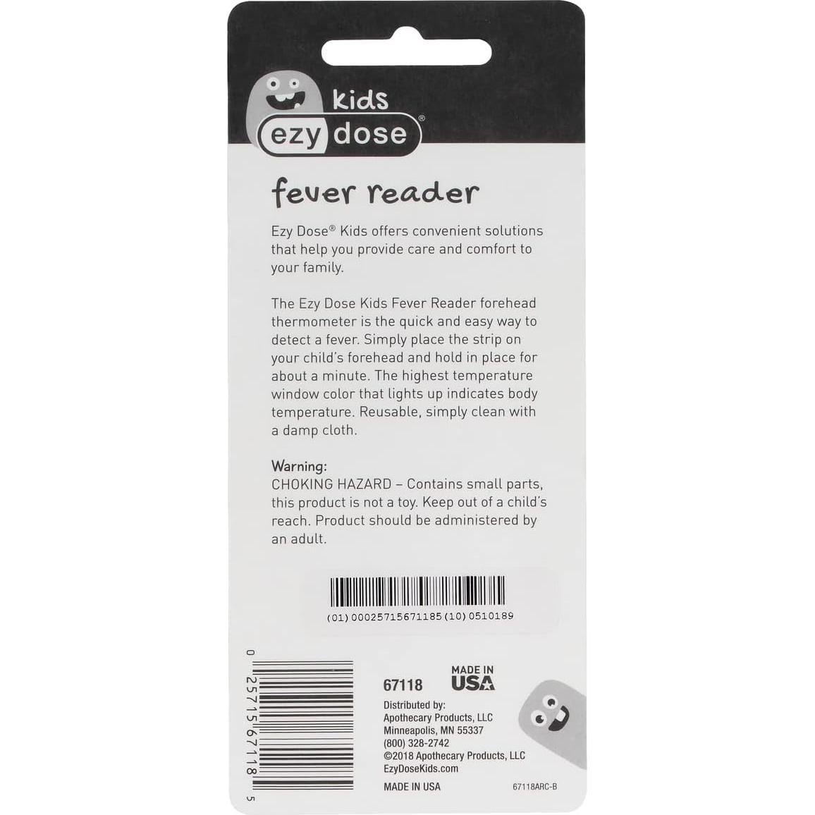 Termómetro Ezy Dose para Niños y Bebés - Reutilizable, 7.6x2.5cm