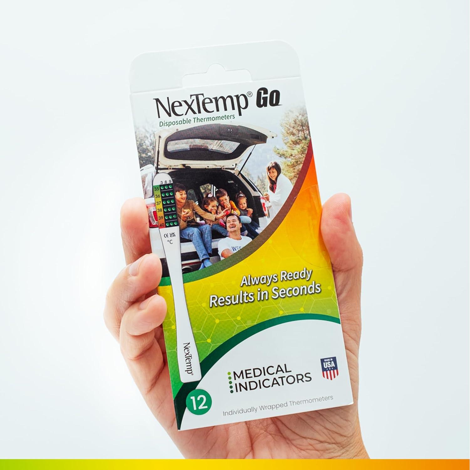 Termómetros Desechables NexTemp Go Oral 12 Unidades Rápidos