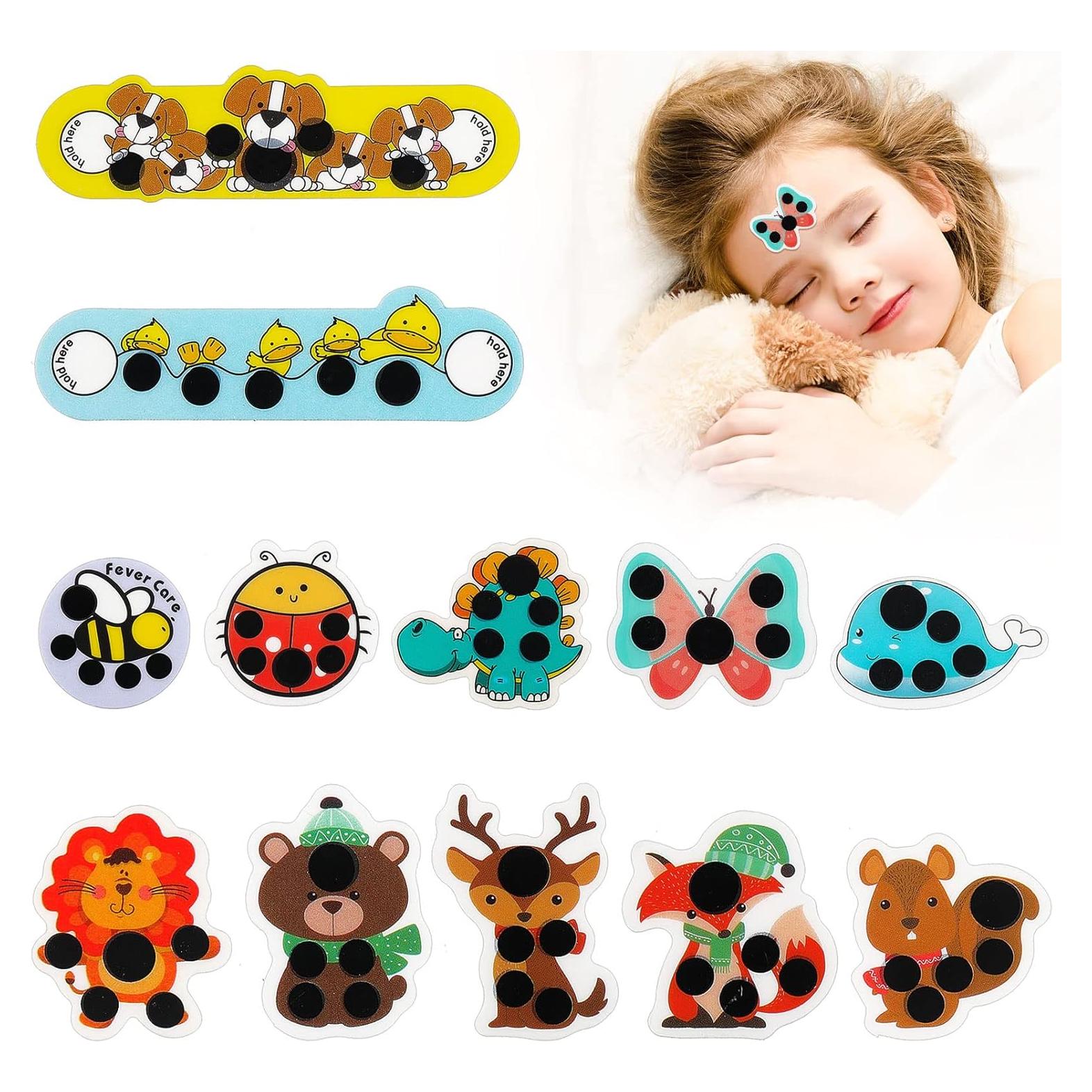 12 Stickers Adhesivos de Fiebre Weewooday para Niños