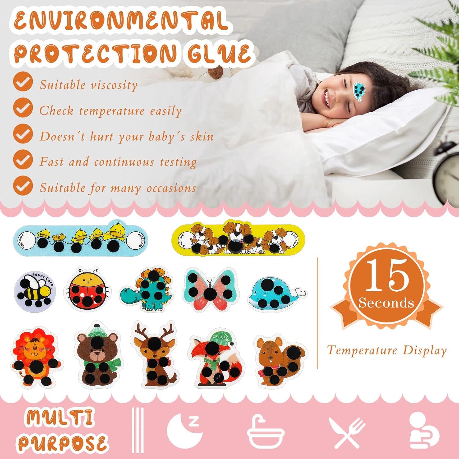 12 Stickers Adhesivos de Fiebre Weewooday para Niños