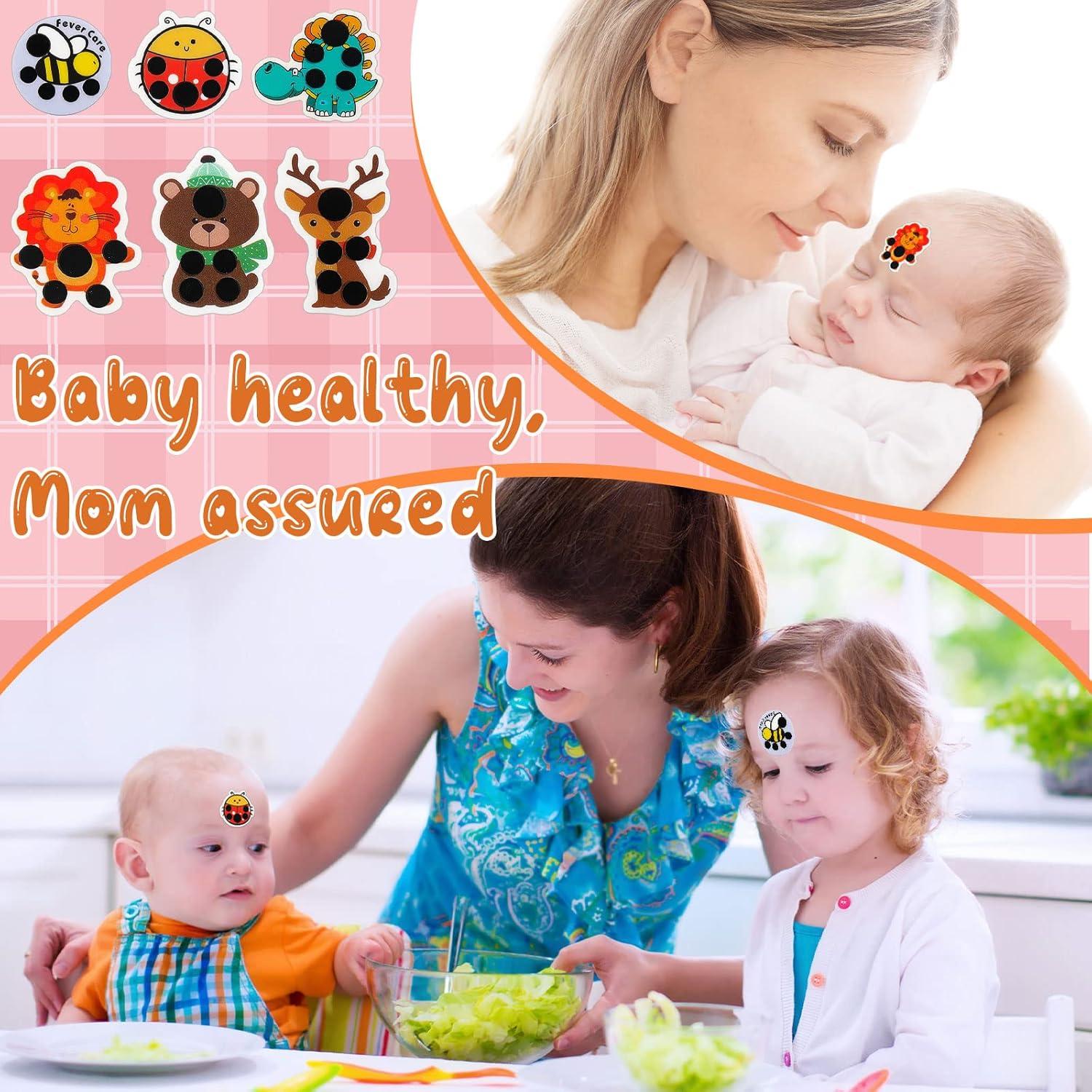 12 Stickers Adhesivos de Fiebre Weewooday para Niños