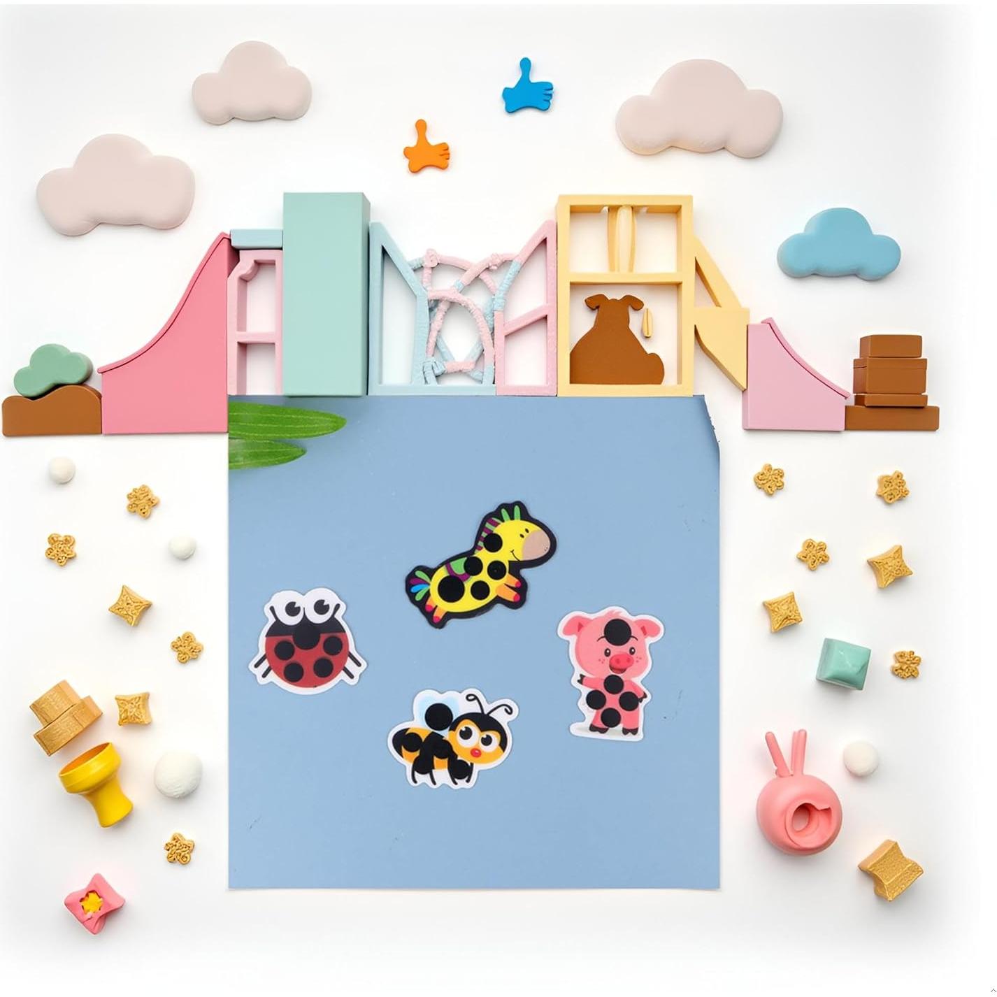 6 Pegatinas de Temperatura para Frente Niños Pxiryanlow